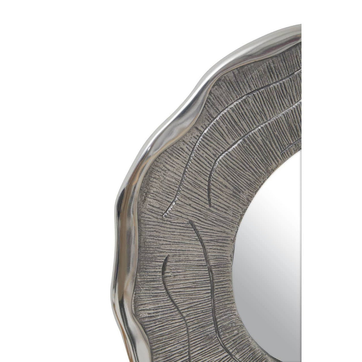 Noosa & Co. Mirrors Silva Small Oak Effect Silver Wall Mirror House of Isabella UK