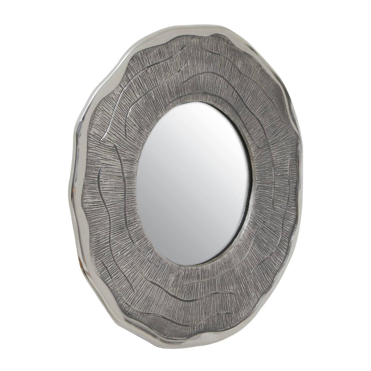 Noosa & Co. Mirrors Silva Small Oak Effect Silver Wall Mirror House of Isabella UK