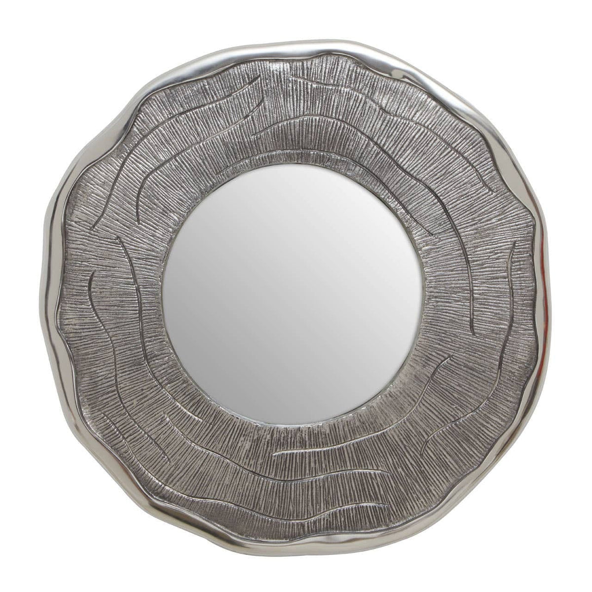 Noosa & Co. Mirrors Silva Small Oak Effect Silver Wall Mirror House of Isabella UK