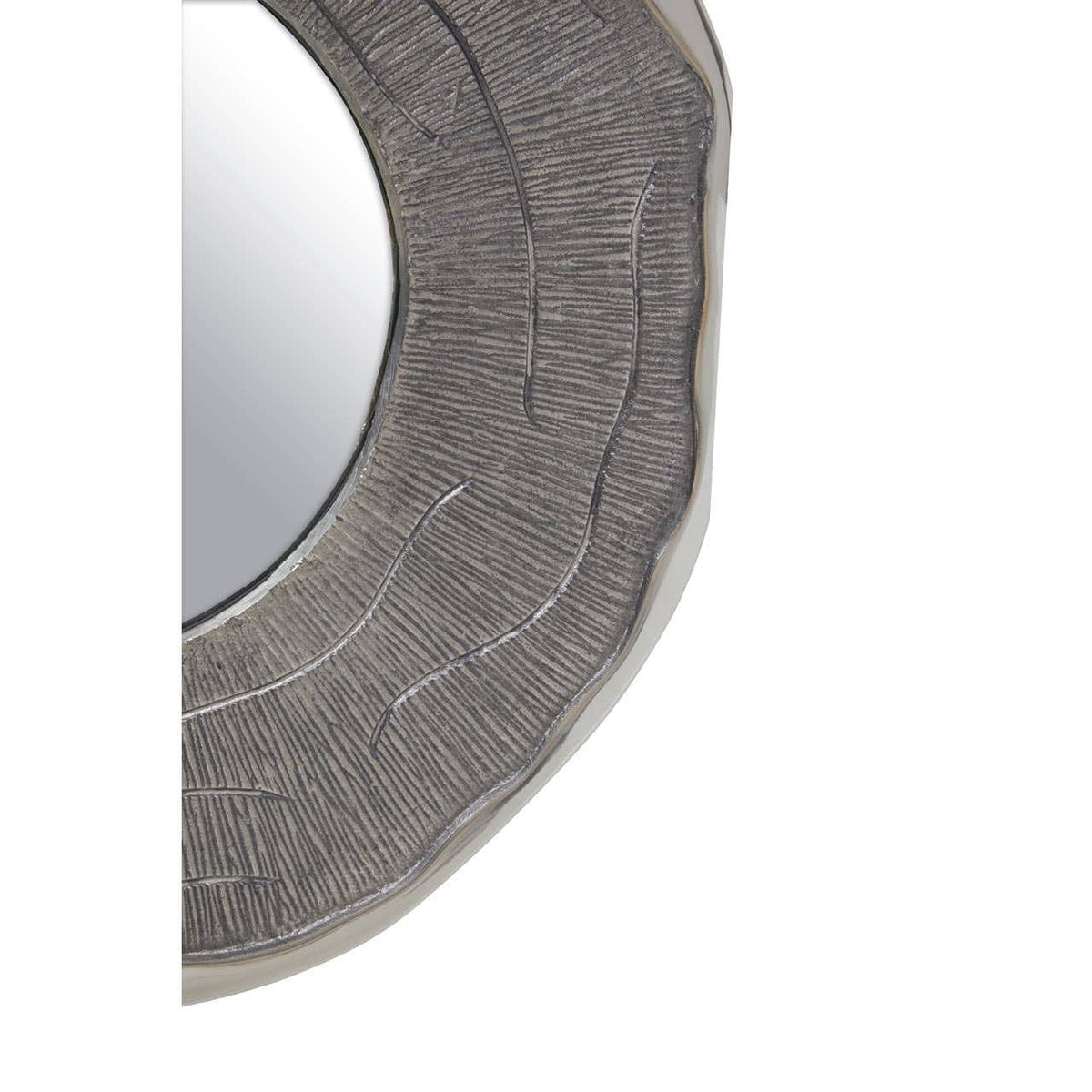 Noosa & Co. Mirrors Silva Small Oak Effect Silver Wall Mirror House of Isabella UK