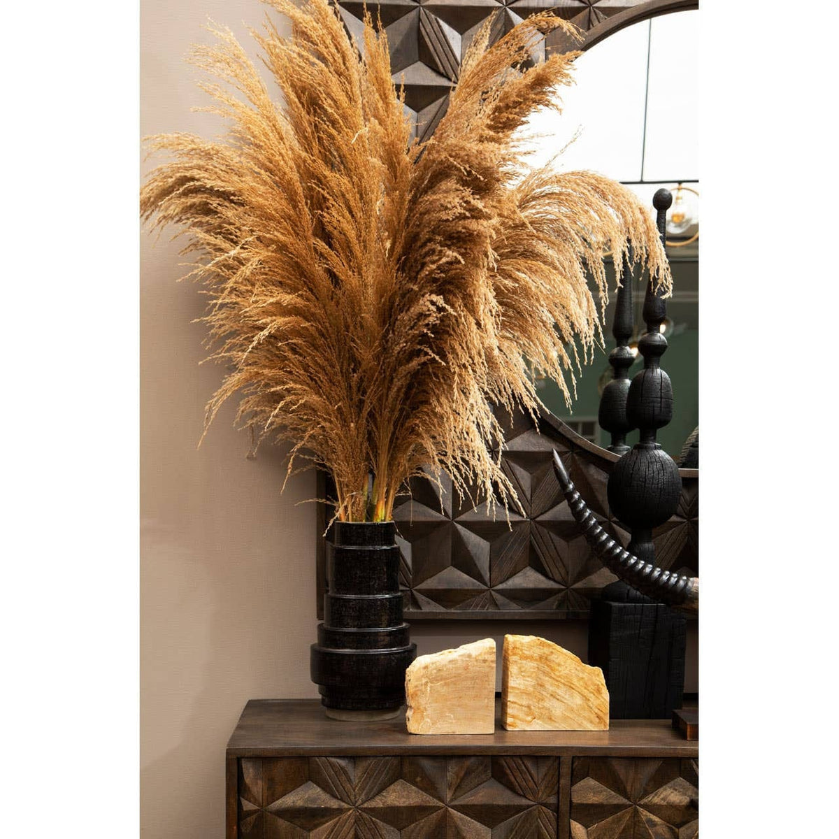 Noosa & Co. Mirrors Solana Brown Mango Wood Wall Mirror House of Isabella UK