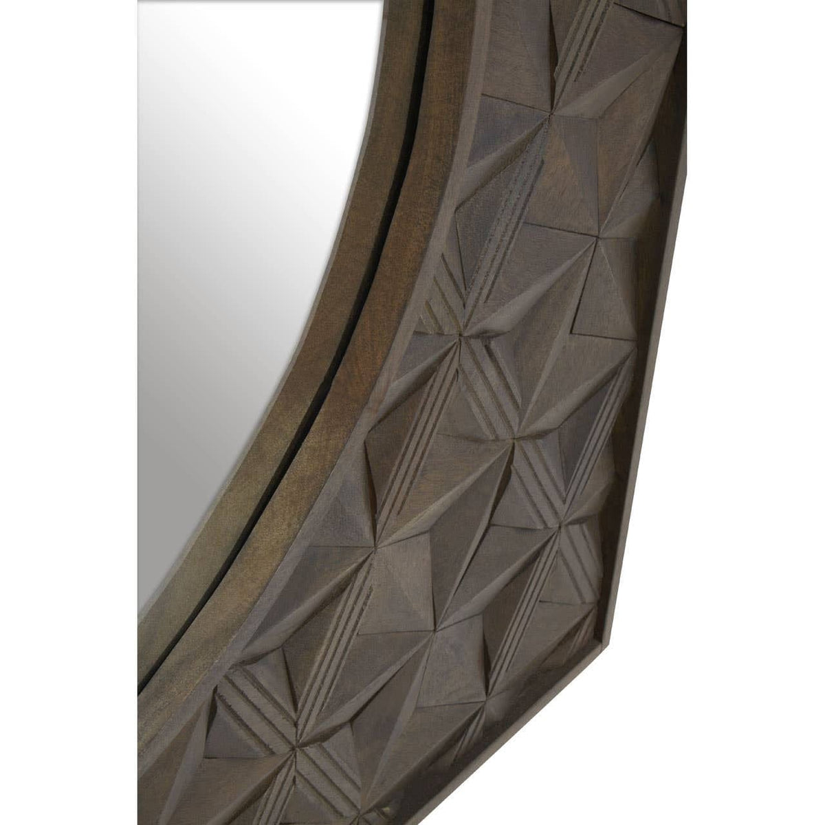Noosa & Co. Mirrors Solana Brown Mango Wood Wall Mirror House of Isabella UK