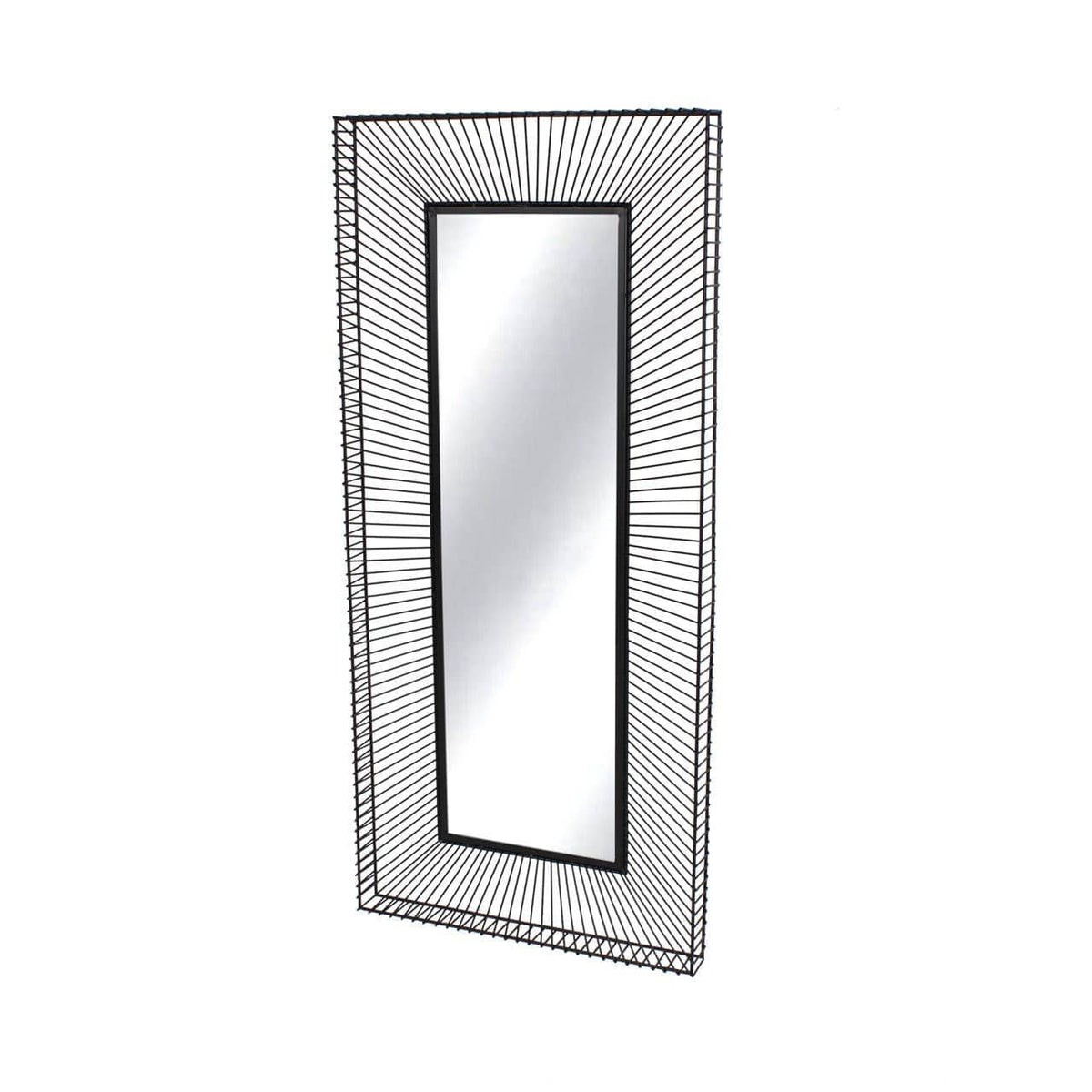 Noosa & Co. Mirrors Trento Wall Mirror with Black Metal Frame House of Isabella UK