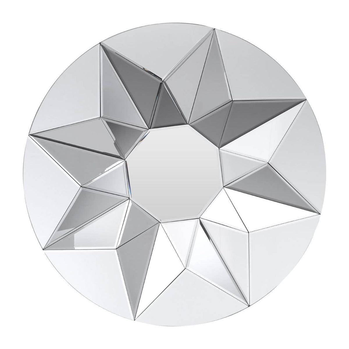 Noosa & Co. Mirrors Wanda 3D Shape Round Wall Mirror House of Isabella UK