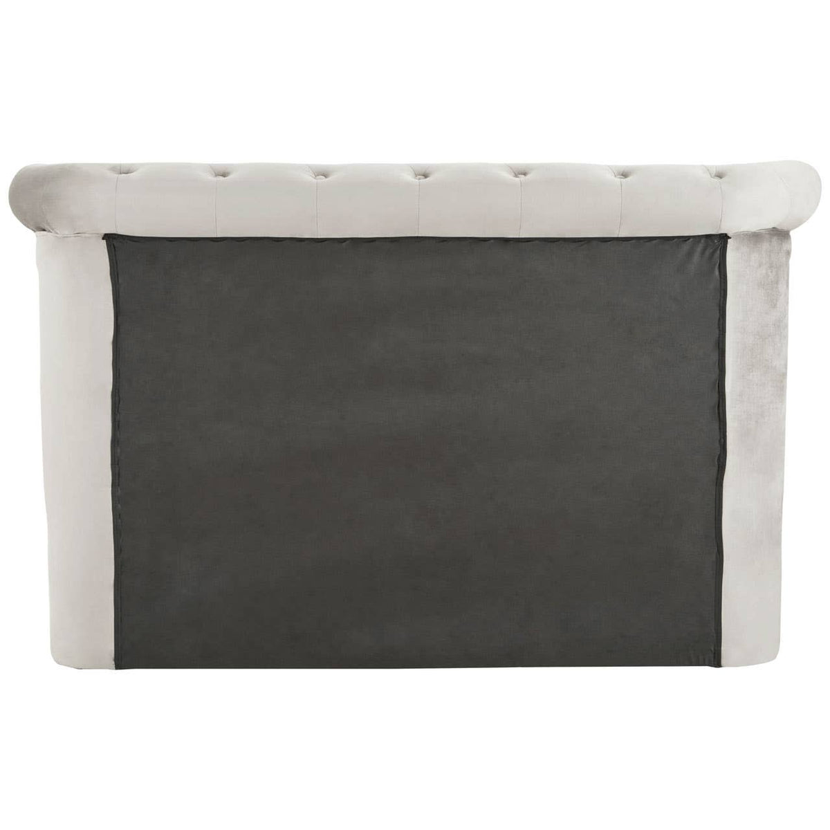 Edison Kingsize Grey Brush Velvet Ottoman Bed.