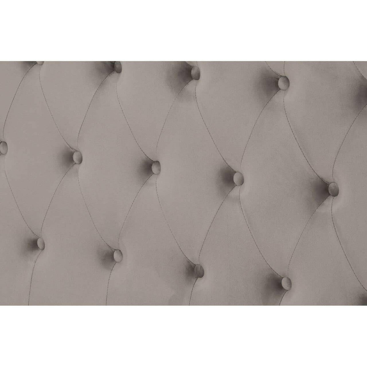 Edison Steel Velvet Double Ottoman Bed.