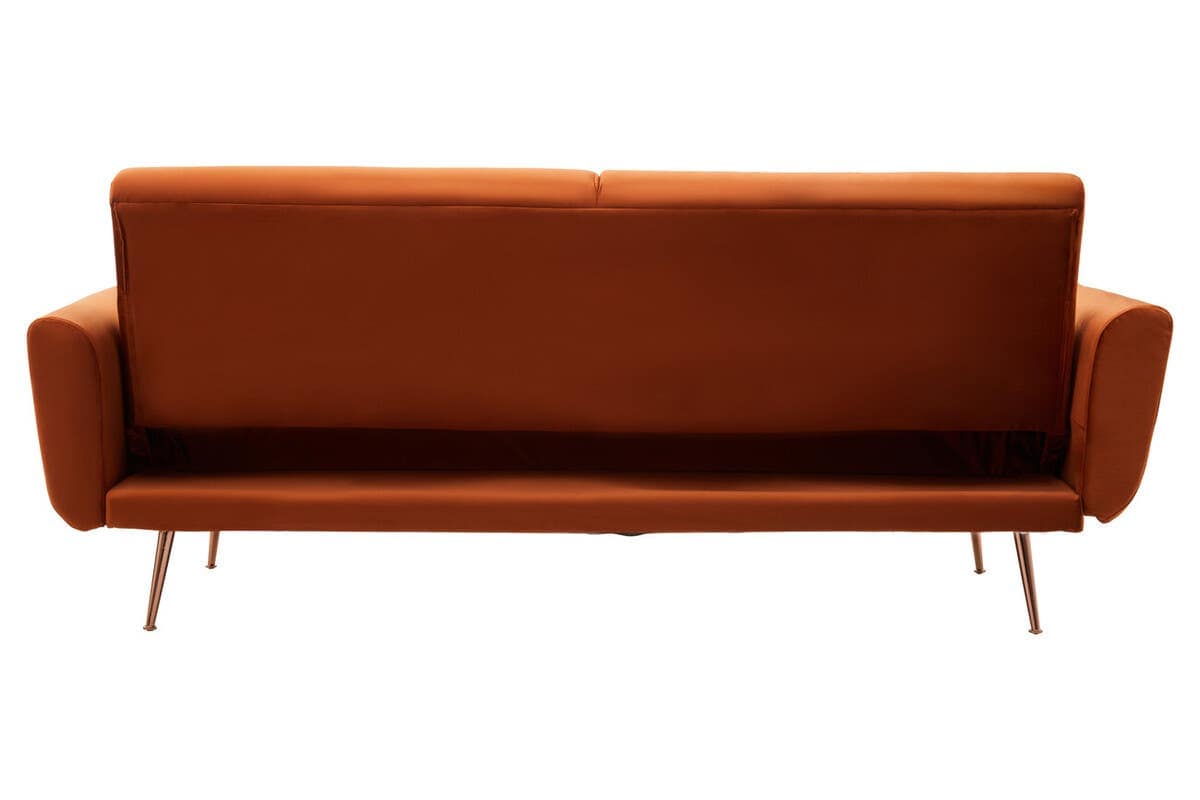 Noosa & Co. Sleeping Hatton Burnt Orange Velvet Sofa Bed House of Isabella UK