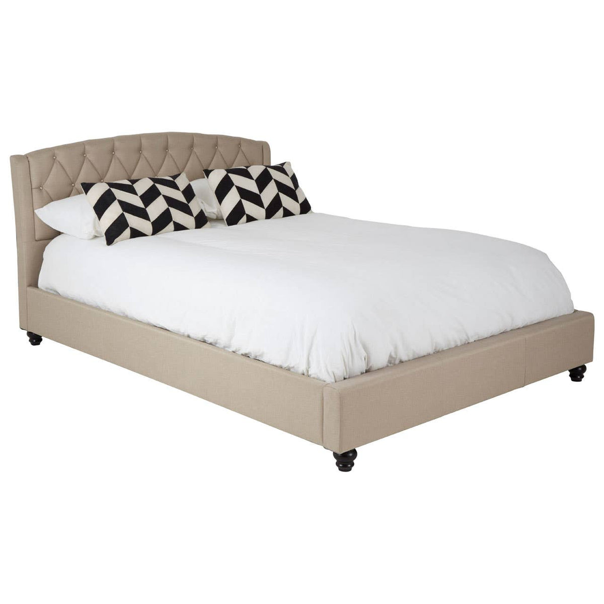 Josephine Beige Kingsize Bed.