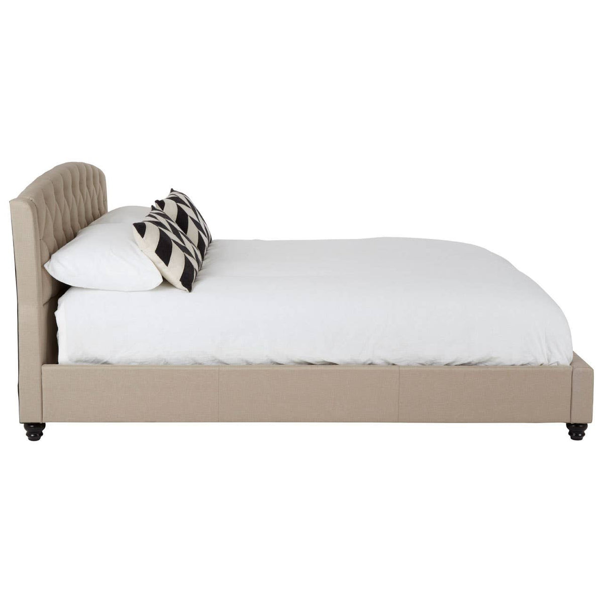Josephine Beige Kingsize Bed.