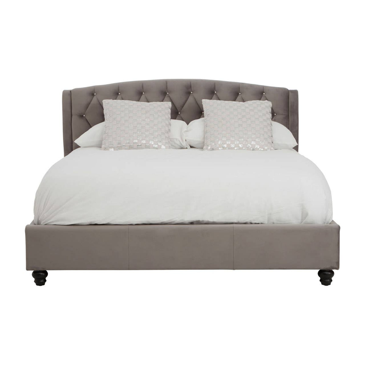 Josephine Velvet Kingsize Bed.