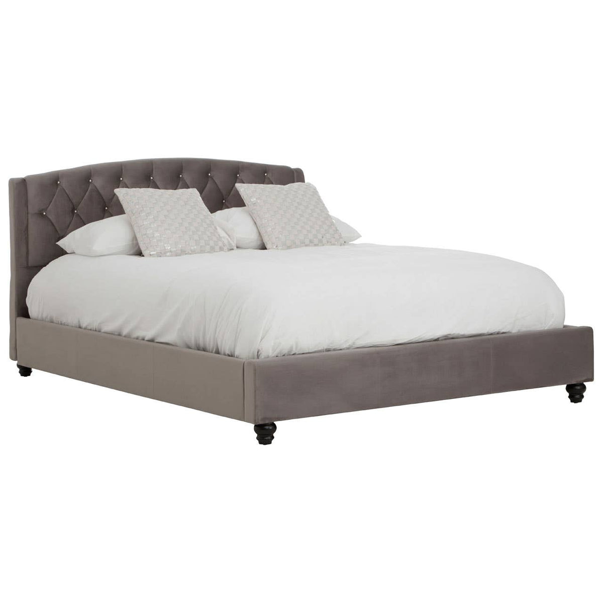 Josephine Velvet Kingsize Bed.