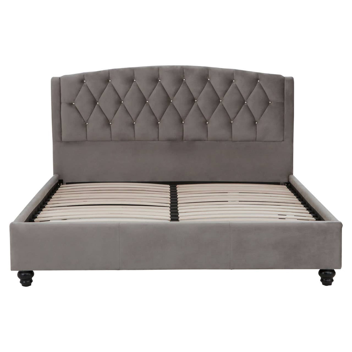 Josephine Velvet Kingsize Bed.