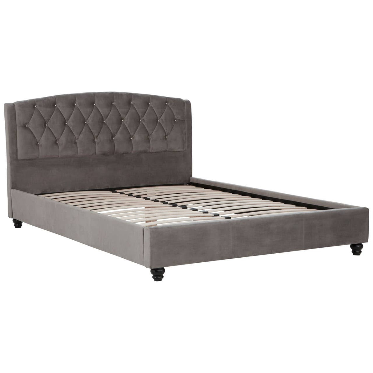 Josephine Velvet Kingsize Bed.