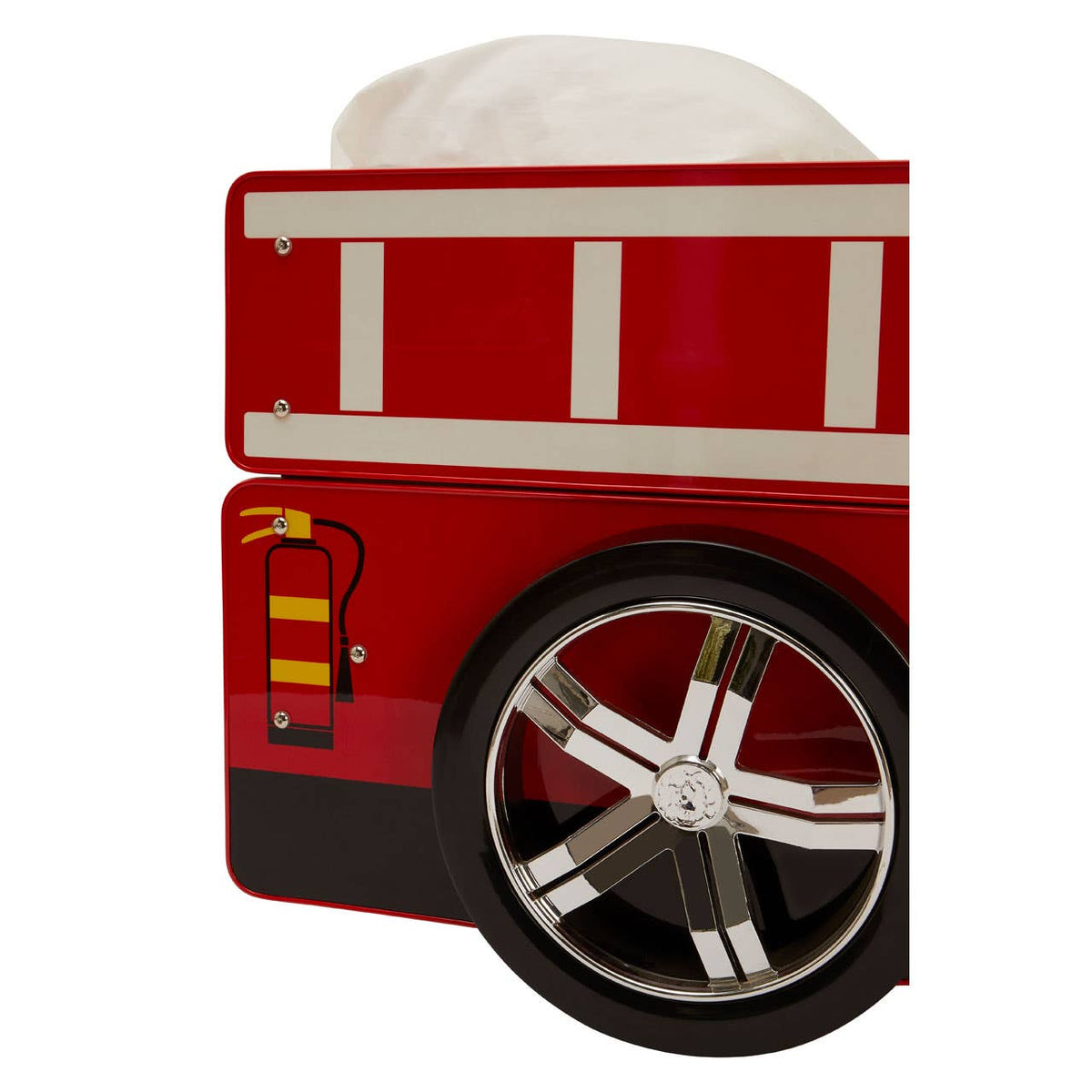 Kids Red Fire Engine Bed.