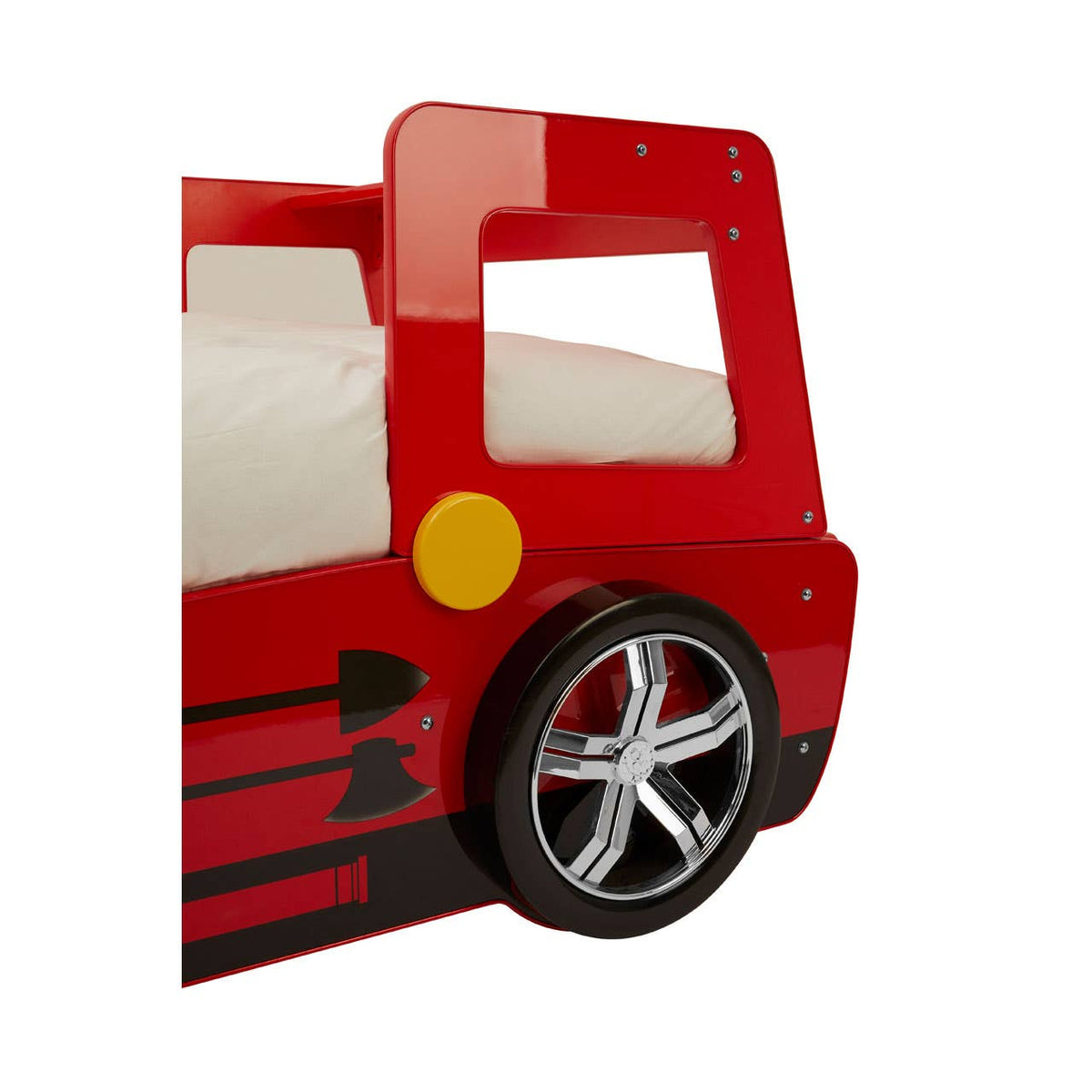 Kids Red Fire Engine Bed.