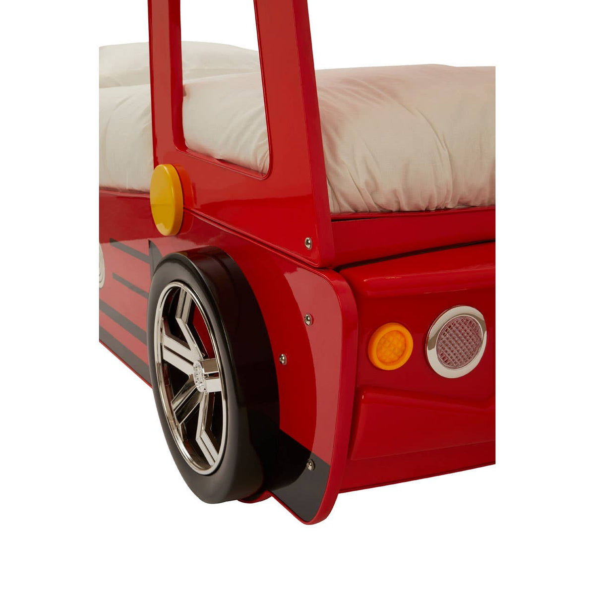 Kids Red Fire Engine Bed.