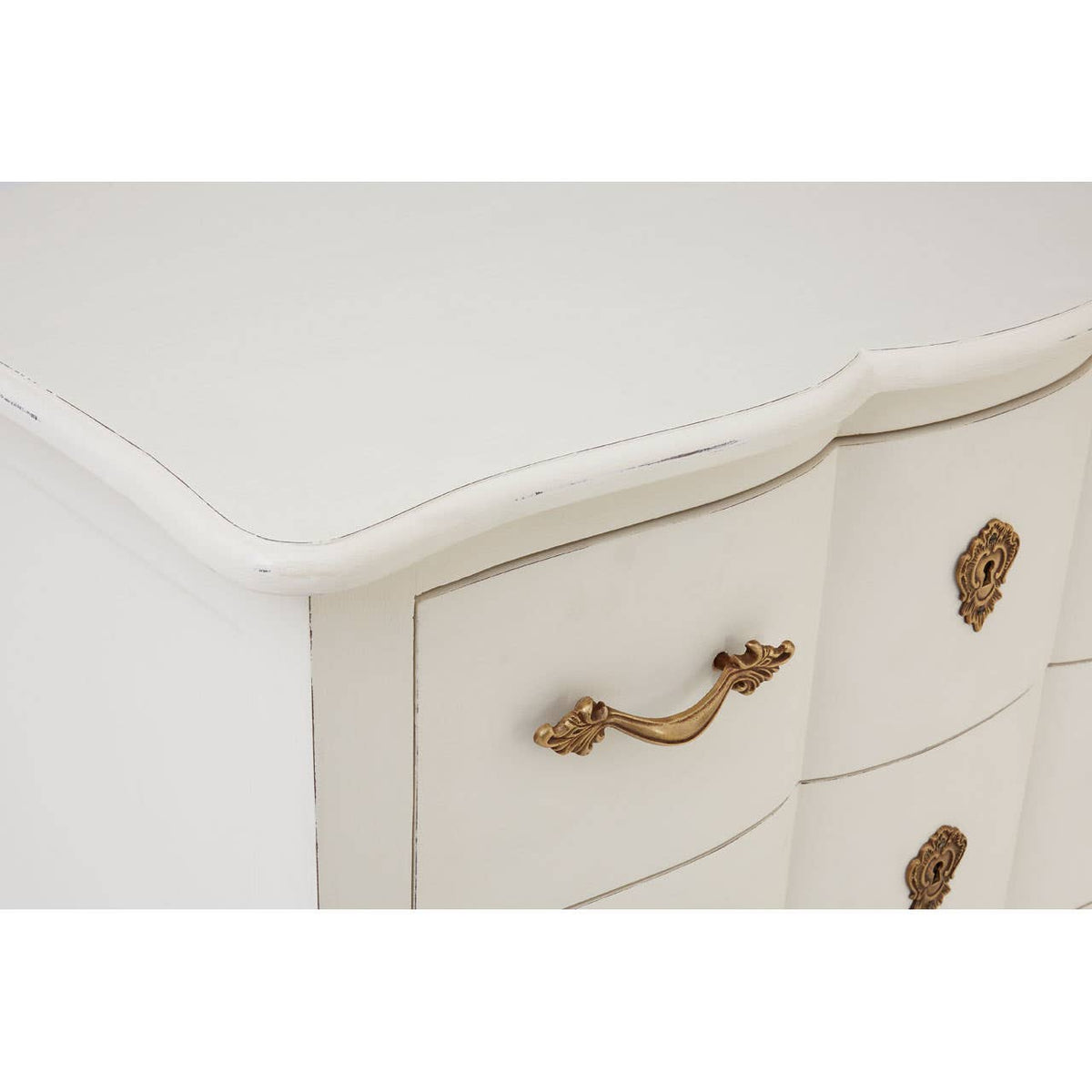 Loire 3 Drawer White Chest.