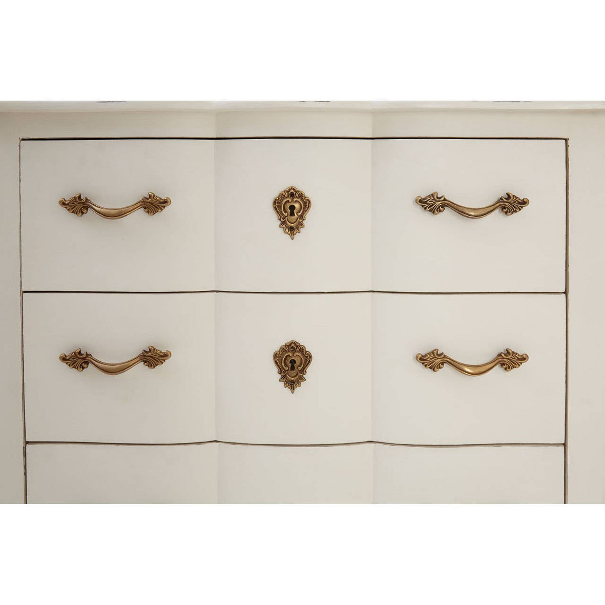 Loire 3 Drawer White Chest.