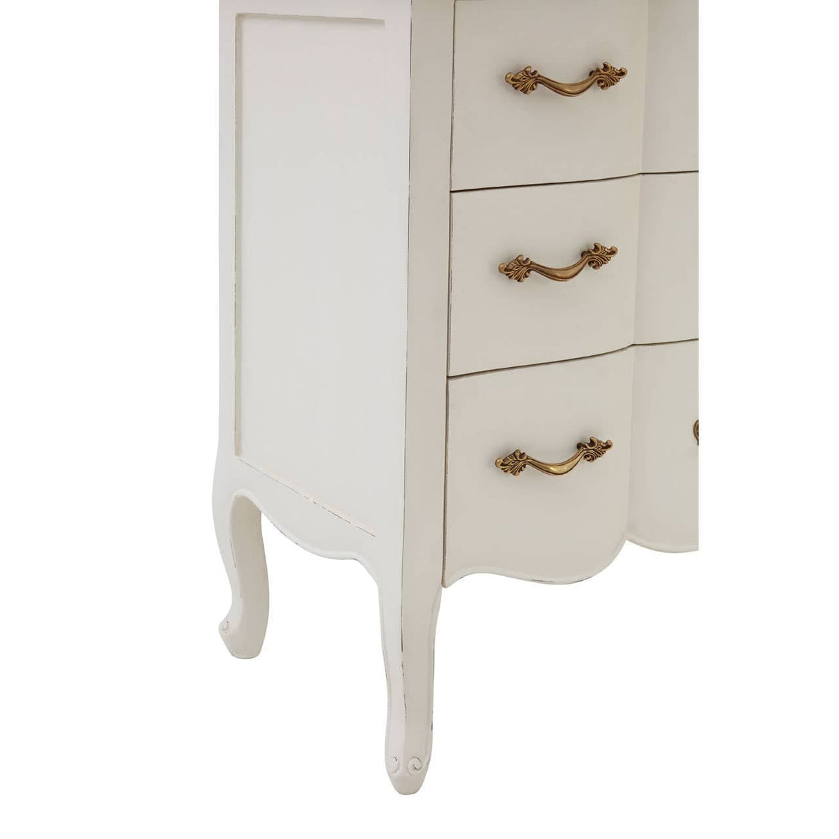 Loire 3 Drawer White Chest.