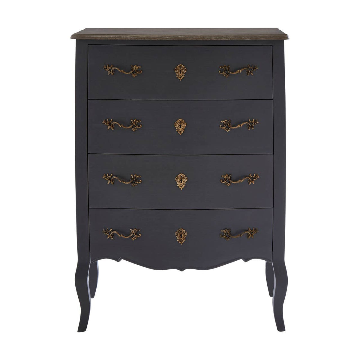 Loire 4 Drawer Dark Grey Chest.