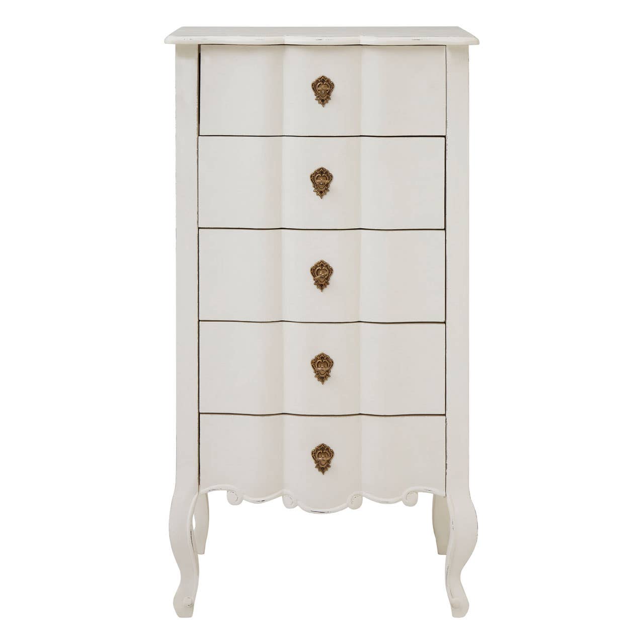 Noosa & Co. Sleeping Loire 5 Drawer White Chest House of Isabella UK