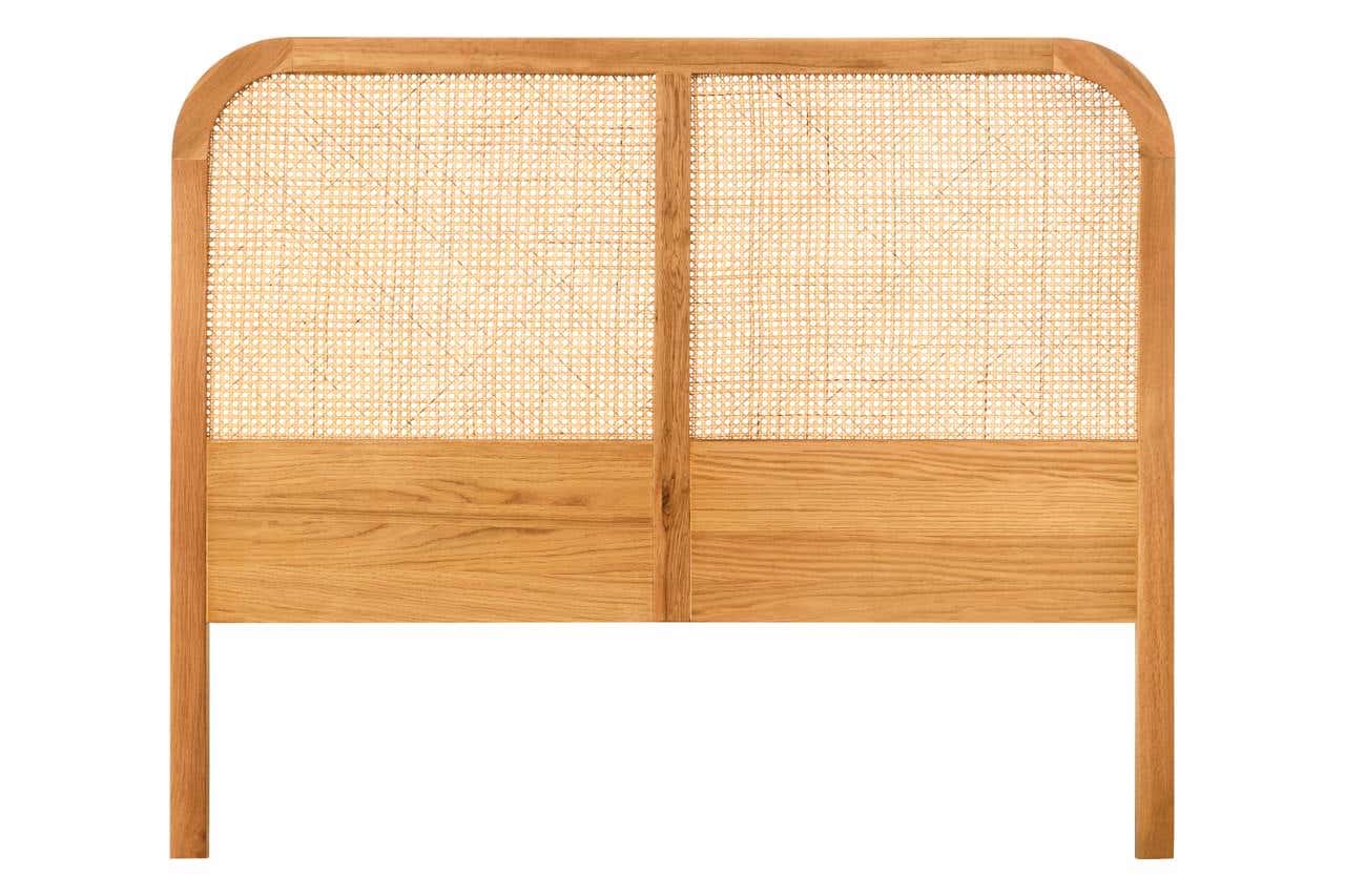 Noosa & Co. Sleeping Lyon Natural Rattan And Oak Headboard House of Isabella UK