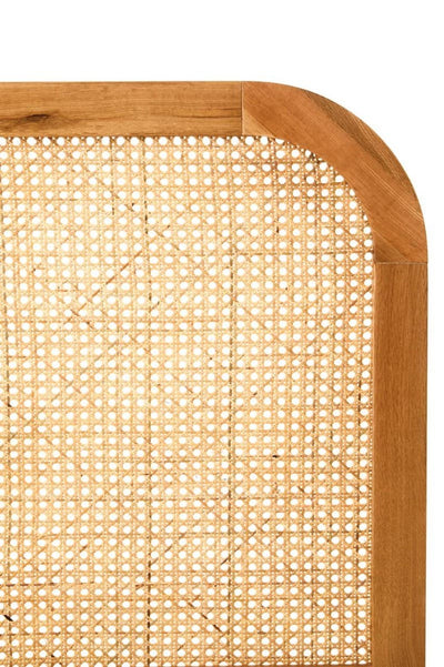 Noosa & Co. Sleeping Lyon Natural Rattan And Oak Headboard House of Isabella UK