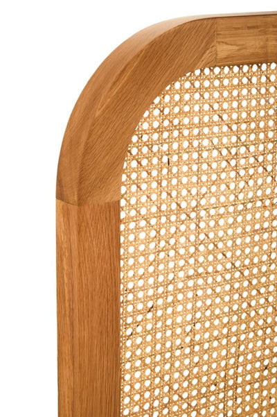 Noosa & Co. Sleeping Lyon Natural Rattan And Oak Headboard House of Isabella UK