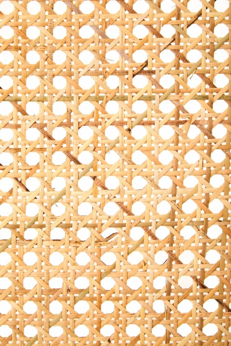 Lyon Natural Rattan And Oak Headboard.