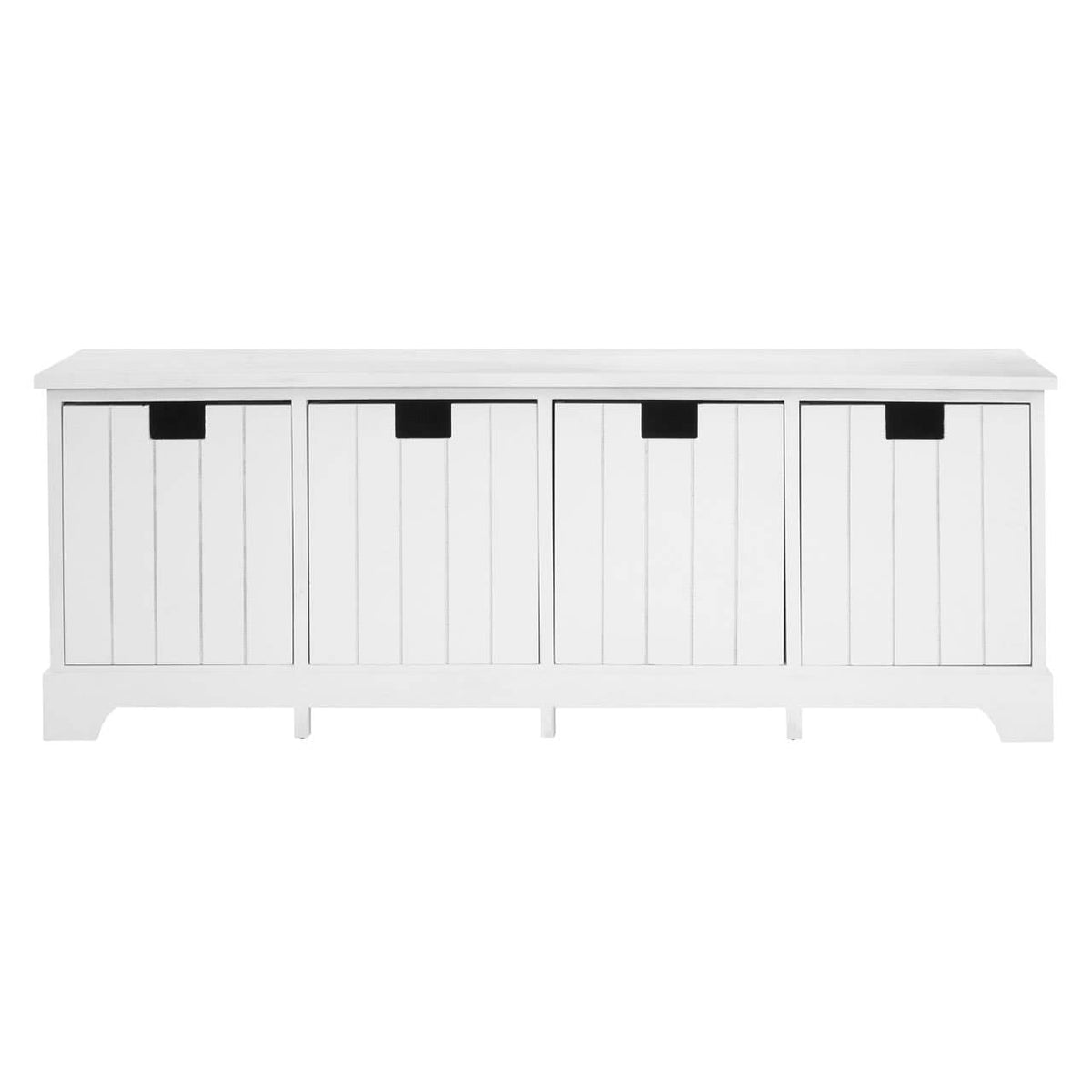 New England White Drawer Bench.