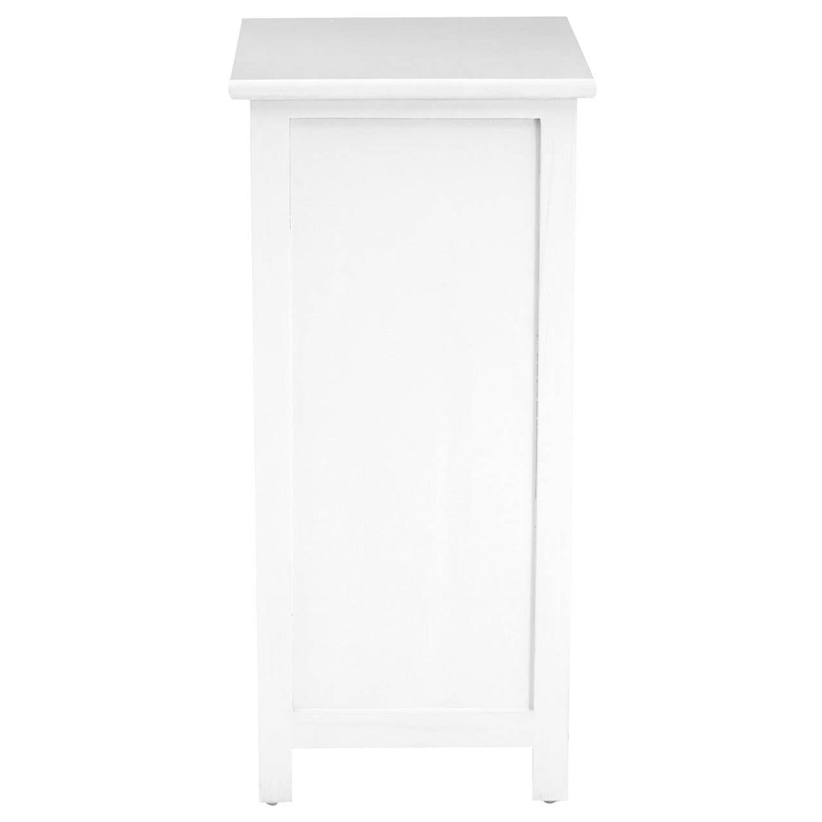 New England White Mdf 3 Drawers Chest.