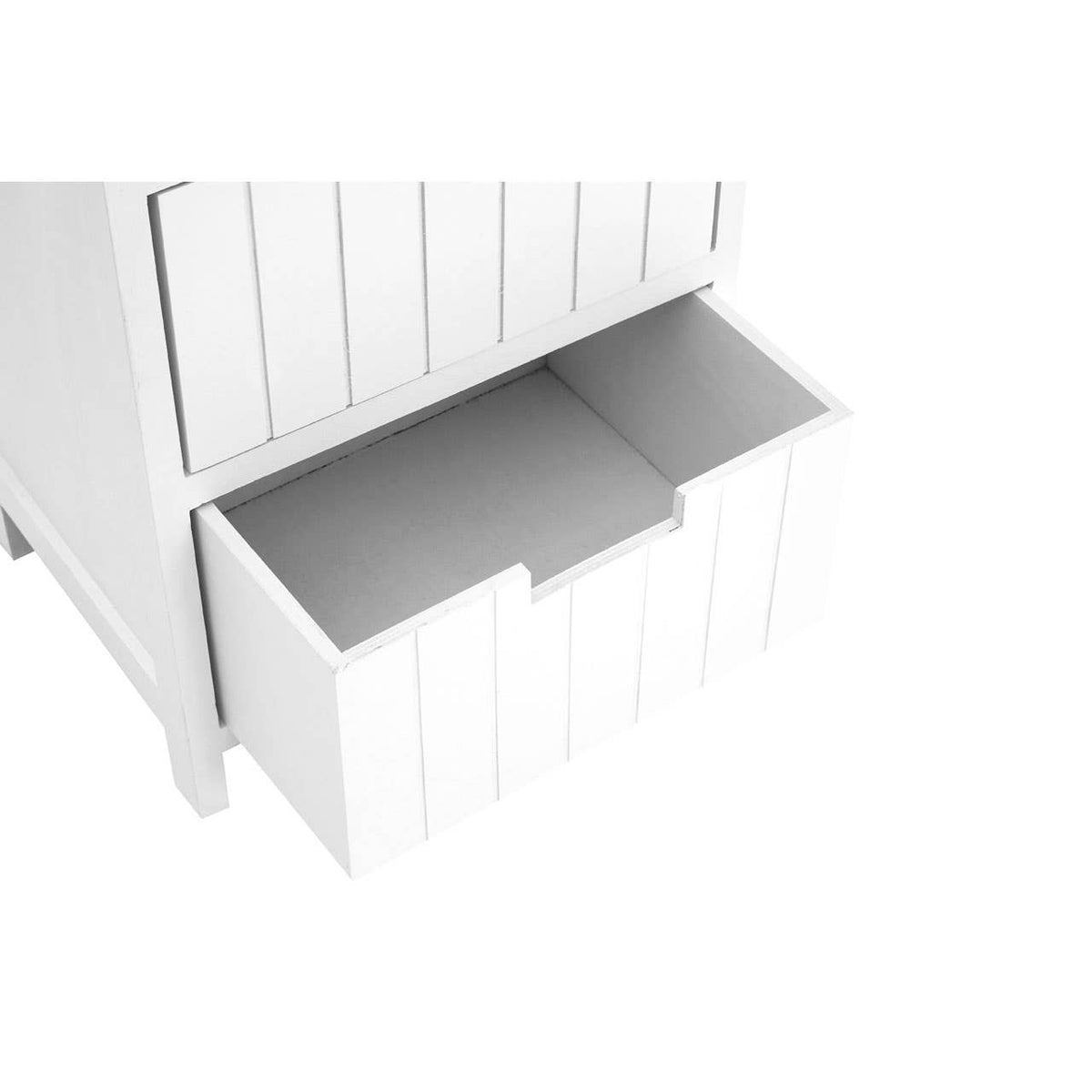 New England White Mdf 3 Drawers Chest.