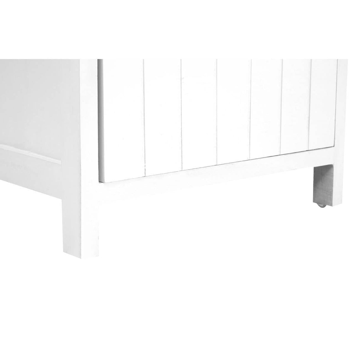 New England White Mdf 3 Drawers Chest.