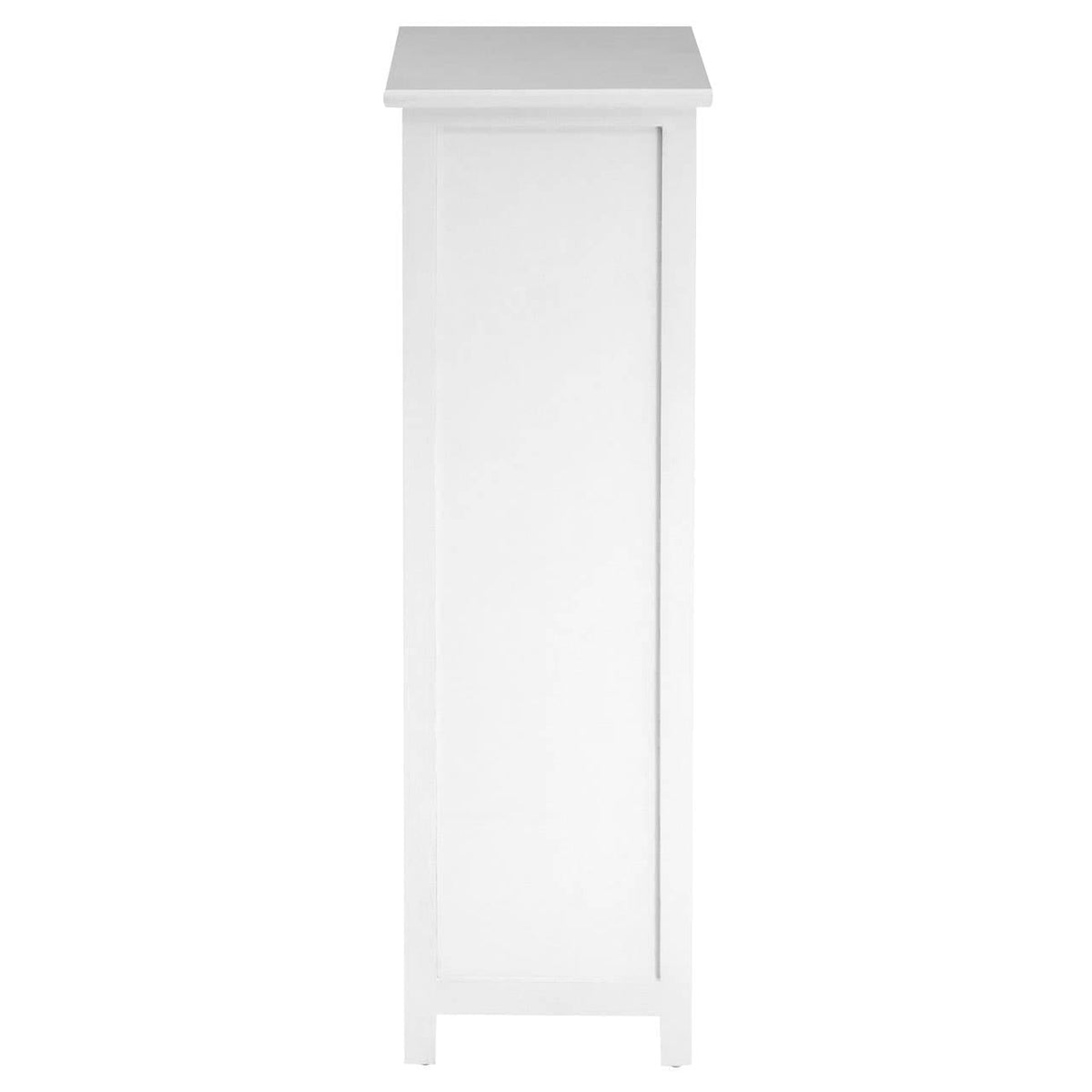 New England White Mdf 5 Drawers Chest.