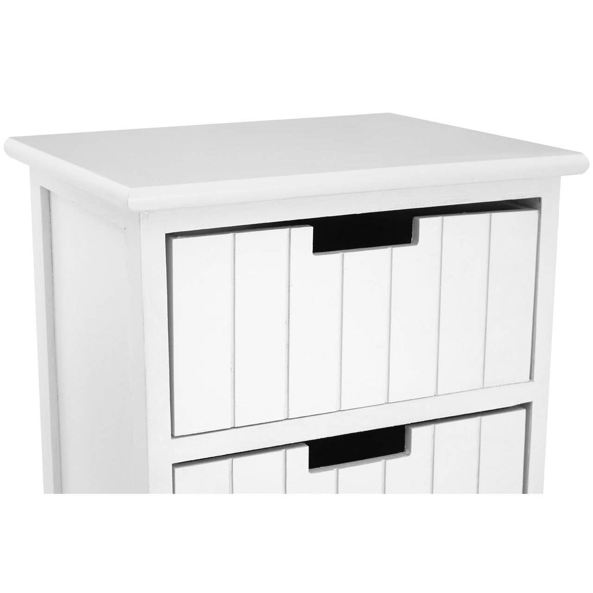 New England White Mdf 5 Drawers Chest.