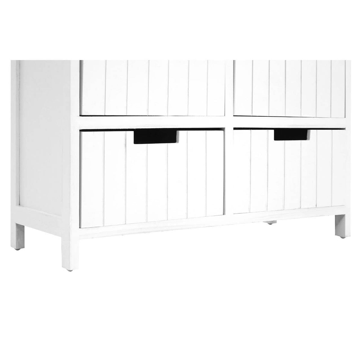 New England White Mdf 6 Drawers Chest.