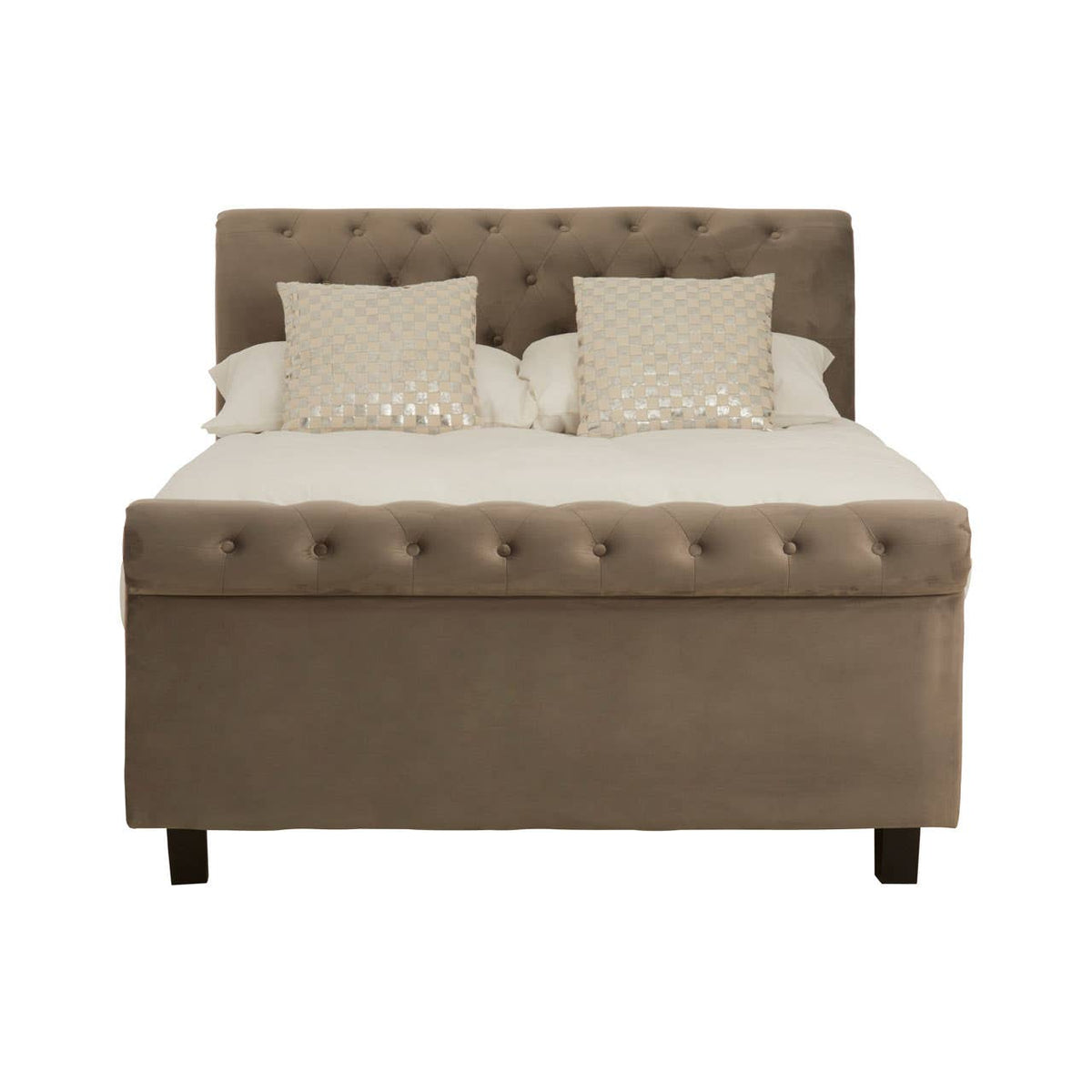 Orlando Grey Ottoman Double Bed.