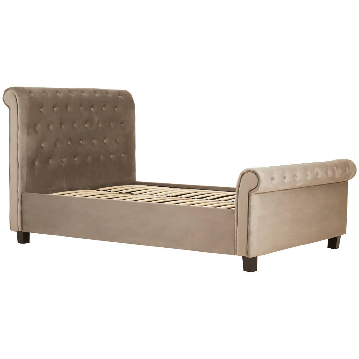 Orlando Grey Ottoman Double Bed.