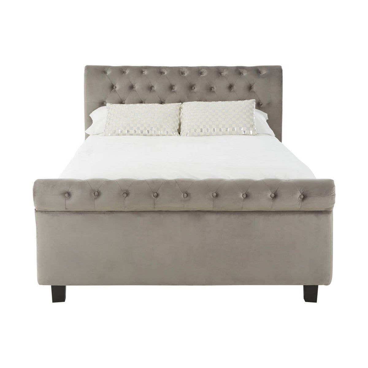 Orlando Grey Ottoman King Bed.