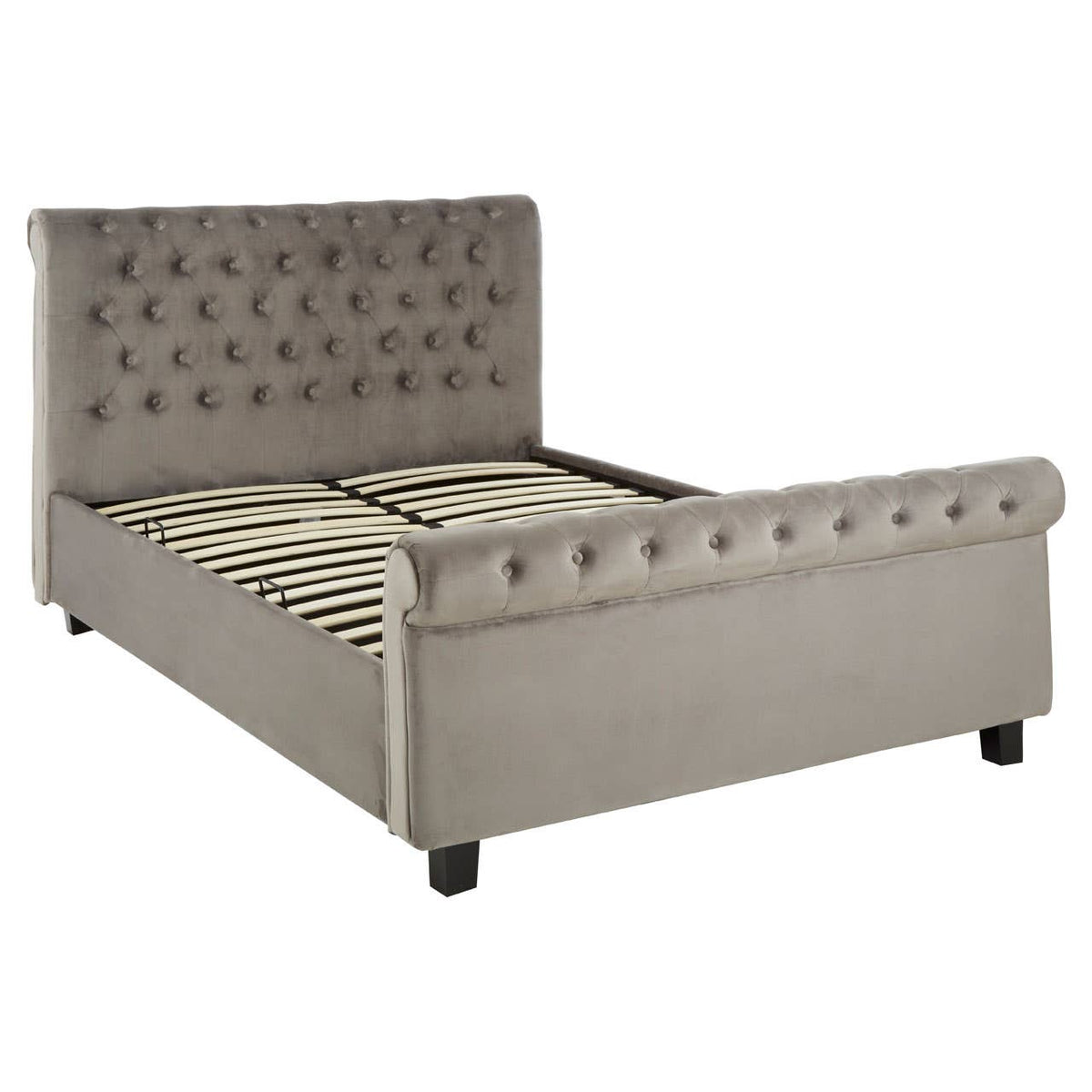 Orlando Grey Ottoman King Bed.