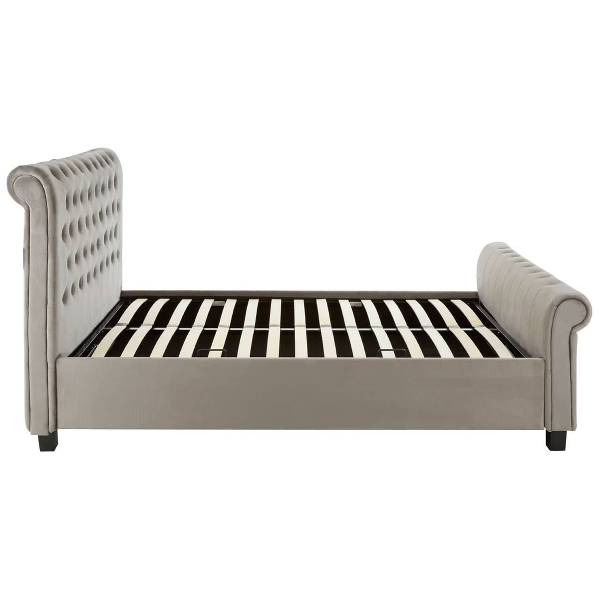 Orlando Grey Ottoman King Bed.