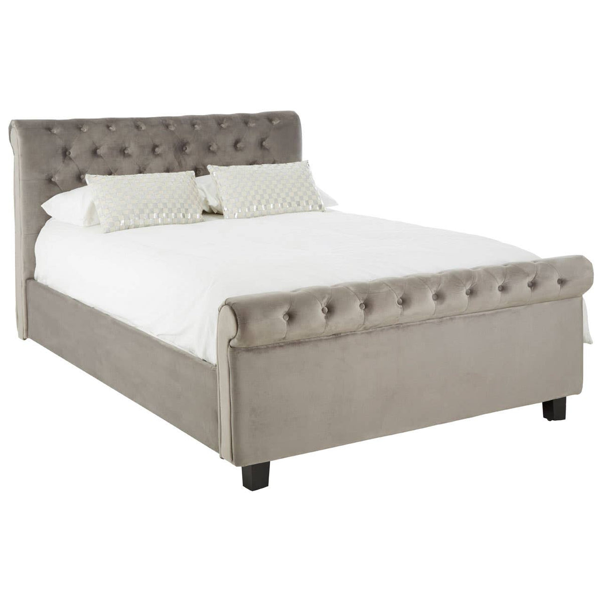Orlando Grey Ottoman King Bed.
