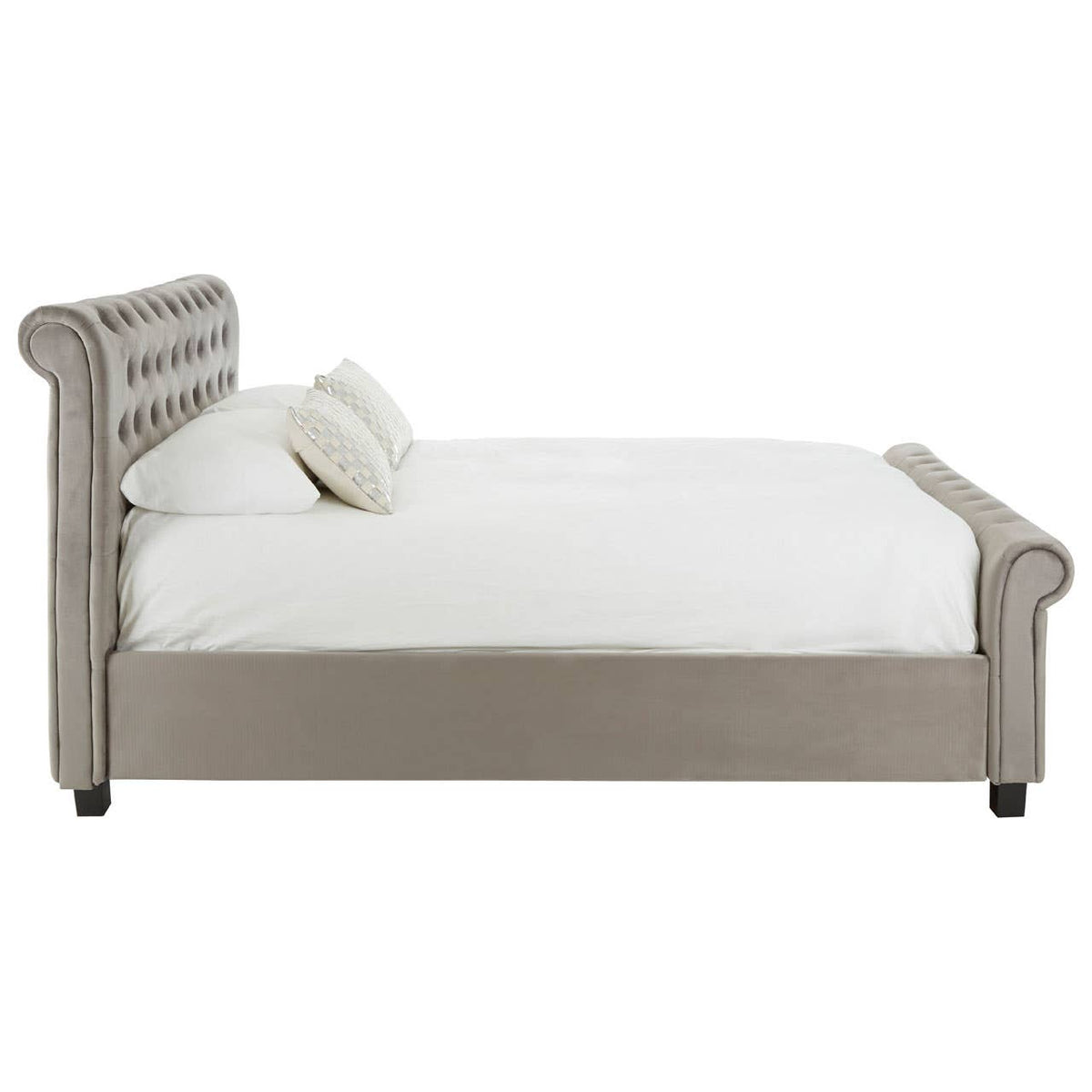 Orlando Grey Ottoman King Bed.