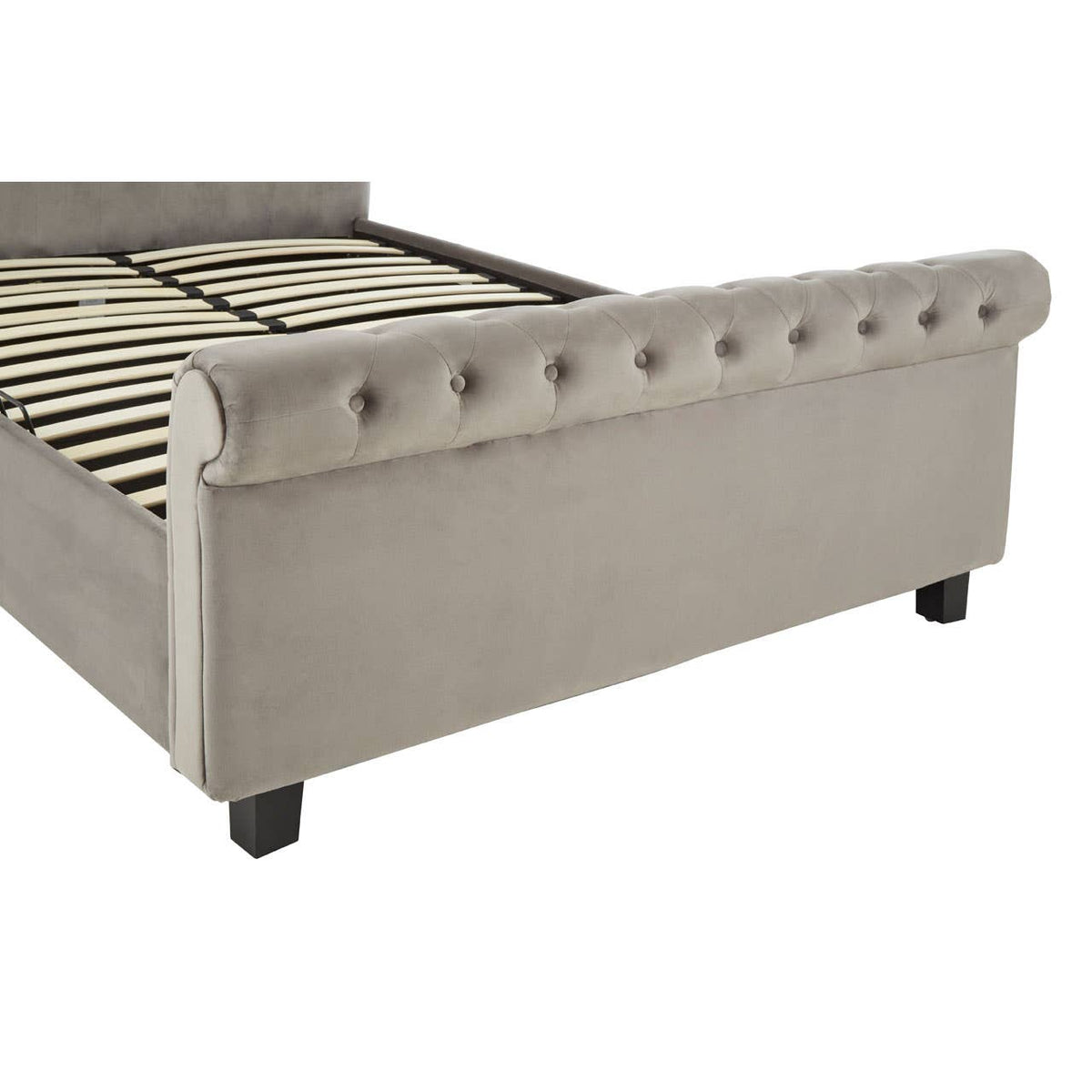 Orlando Grey Ottoman King Bed.