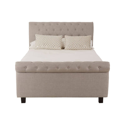 Noosa & Co. Sleeping Orlando Light Grey Ottoman Double Bed House of Isabella UK