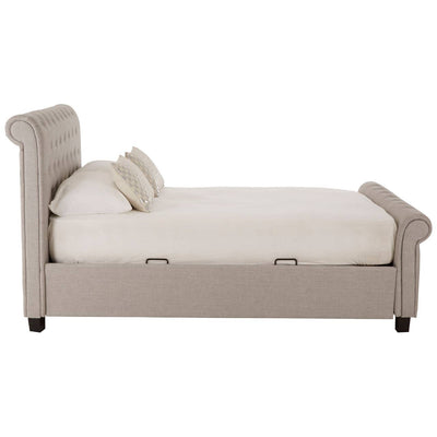 Noosa & Co. Sleeping Orlando Light Grey Ottoman Double Bed House of Isabella UK