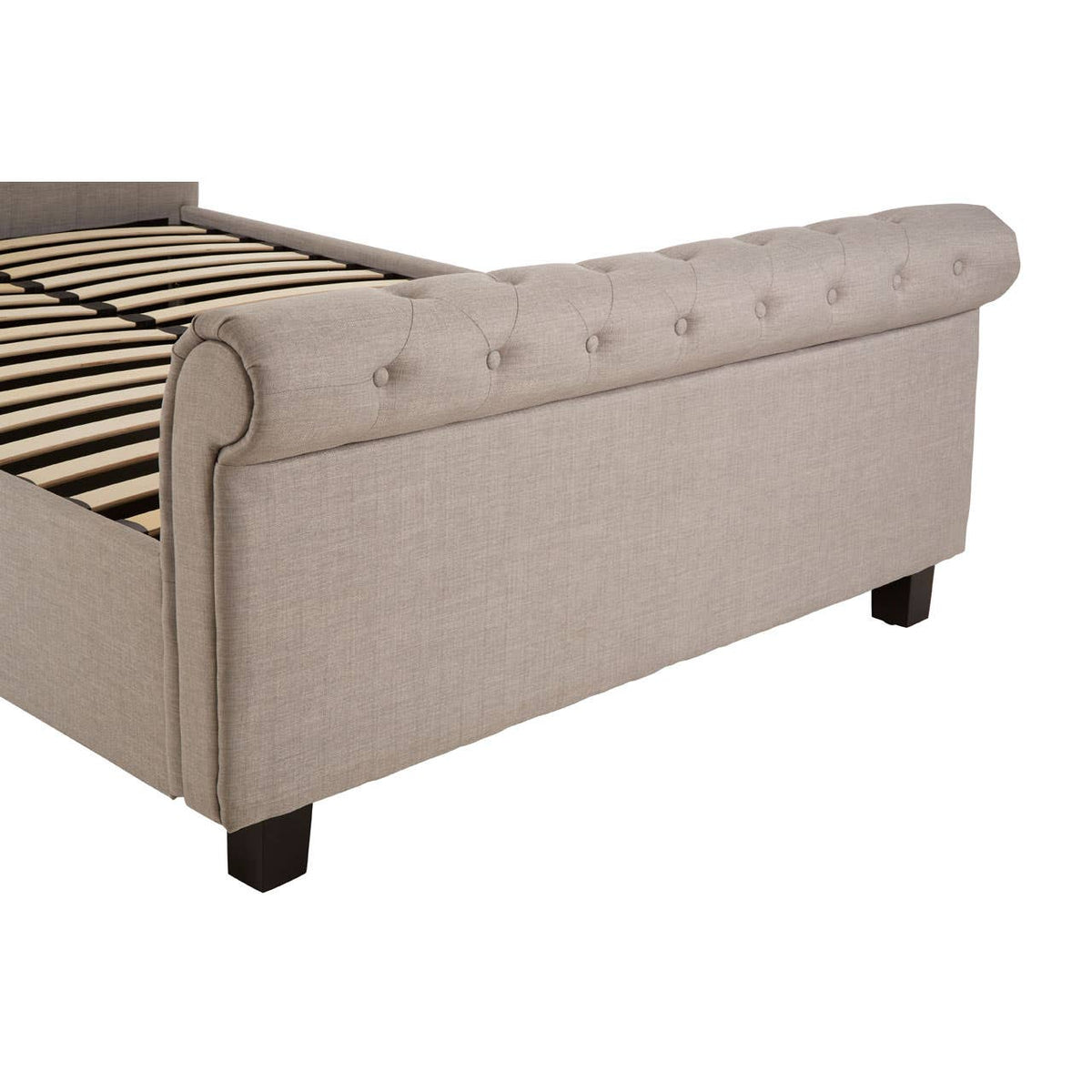 Orlando Light Grey Ottoman Double Bed.