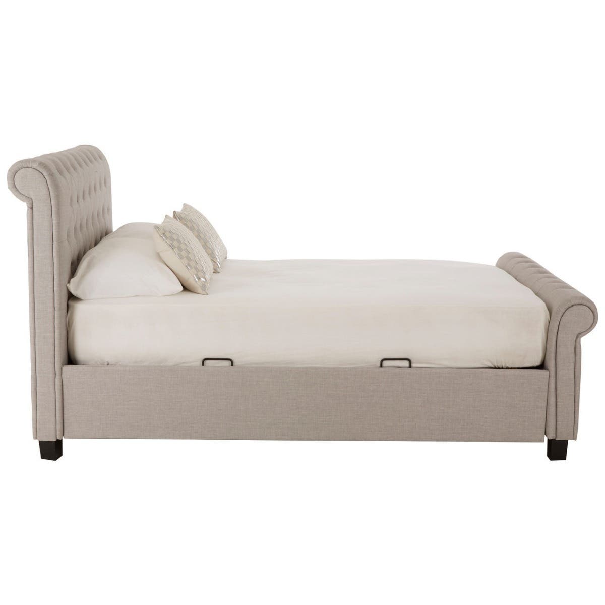 Noosa & Co. Sleeping Orlando Light Grey Ottoman King Bed House of Isabella UK