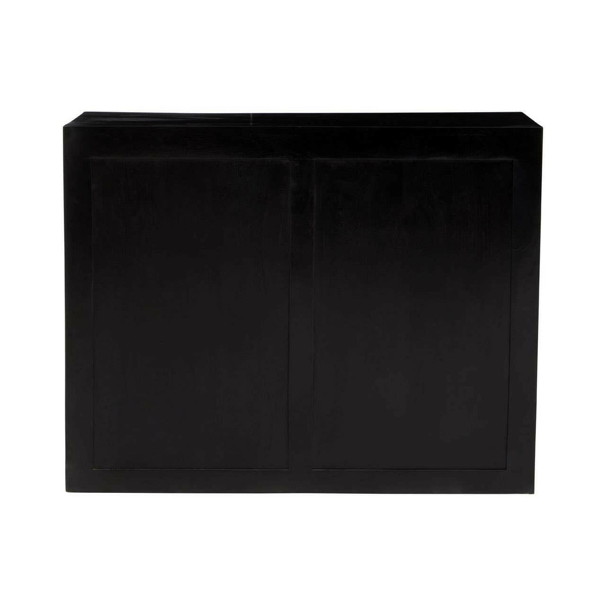 Sarter Four Drawer Black Mango Wood Chest.