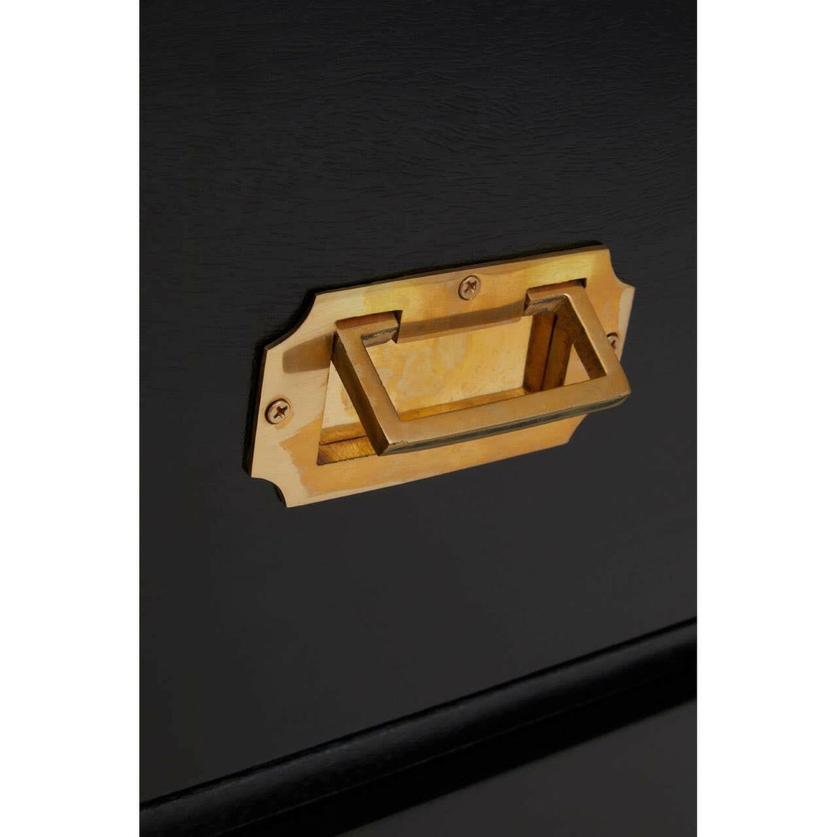 Sarter Four Drawer Black Mango Wood Chest.